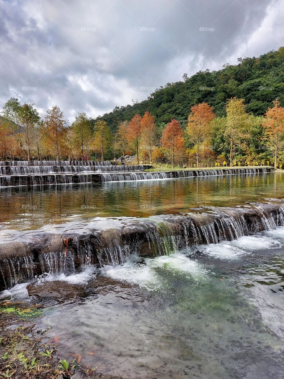 Beautiful mountain and river scenery