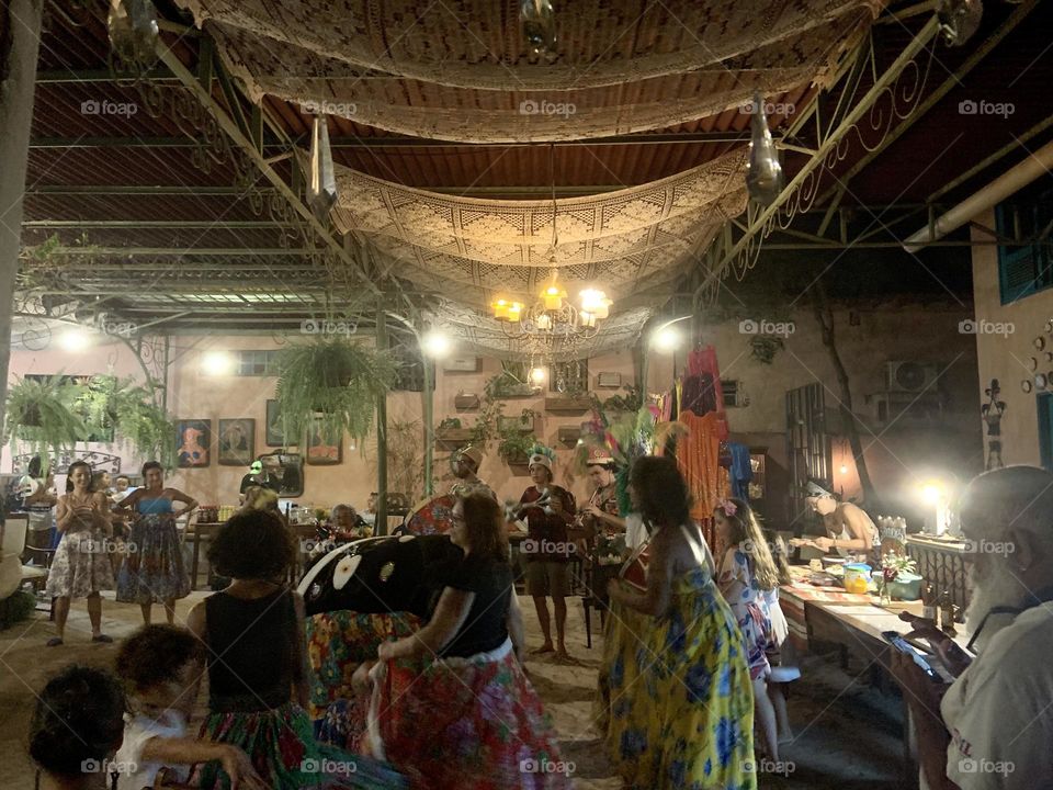 Crowds people in the square 