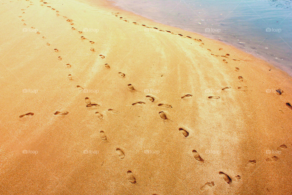 Footprints in the sand