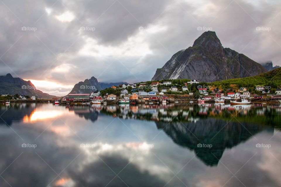 Sunset in lofoten 