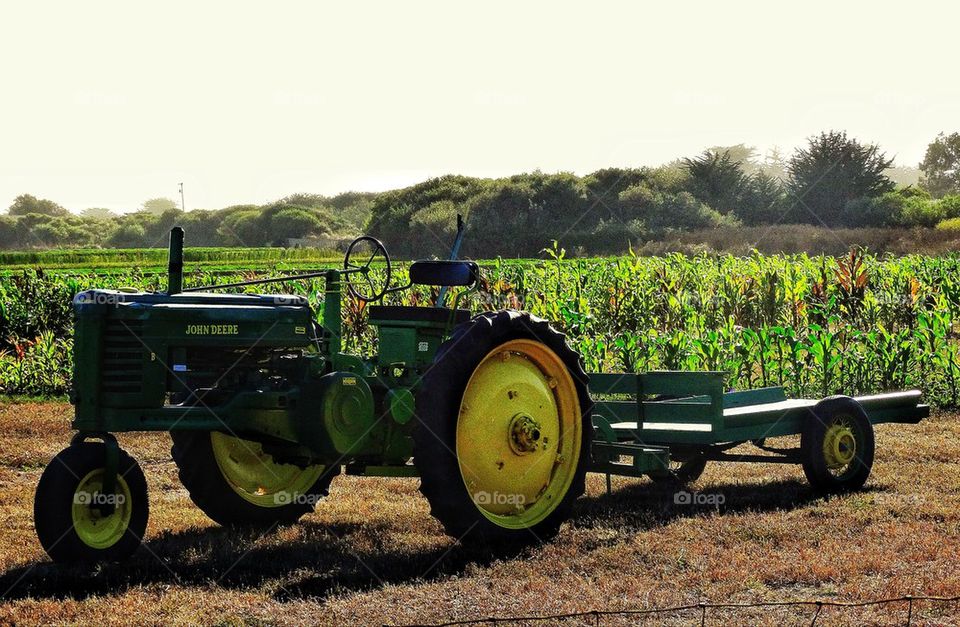 Classic American farm tractor