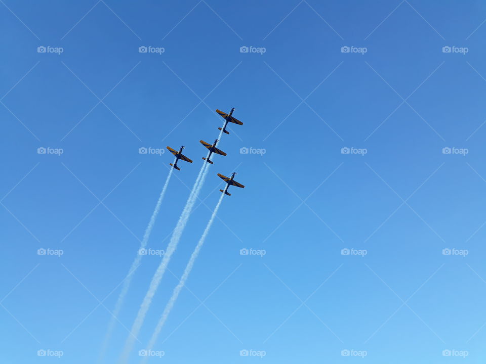 Flight of smoke by esquadrilha da fumaça