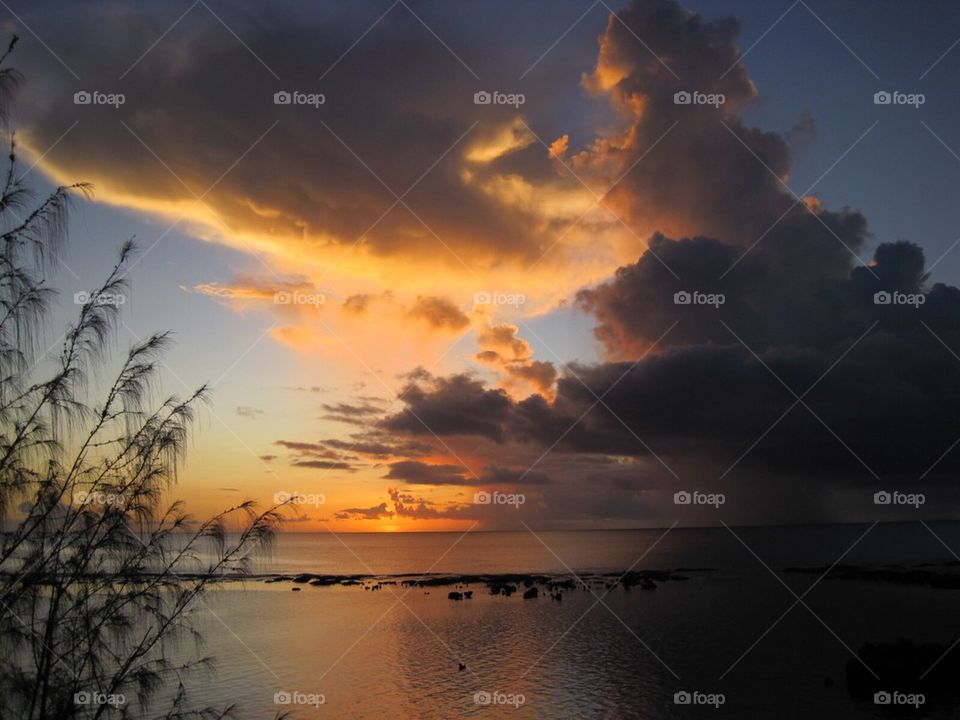 Sunset in the Pacific