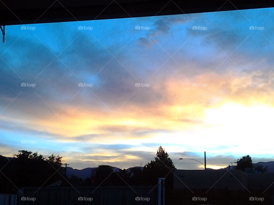 sunset in Albuquerque