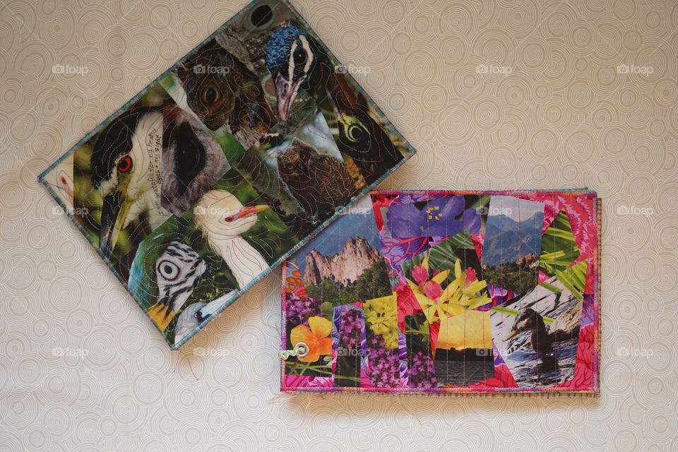 Photo fiber art pages