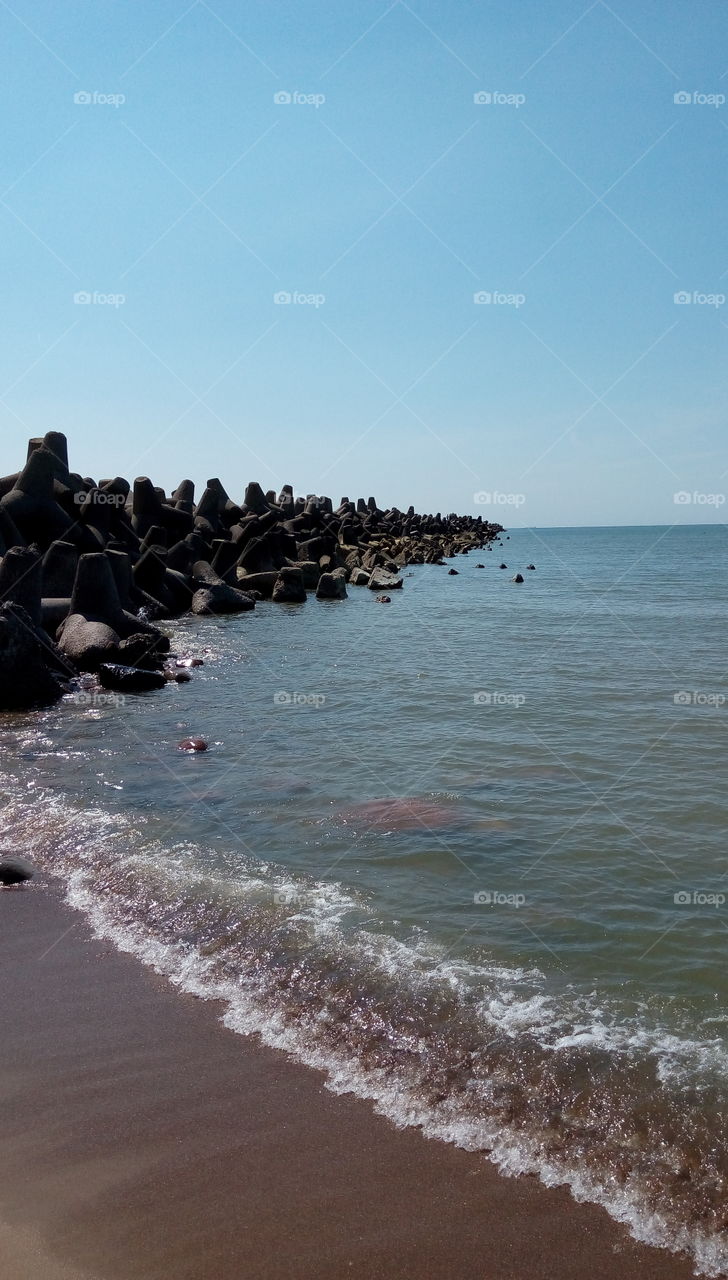 Old pier enforcements