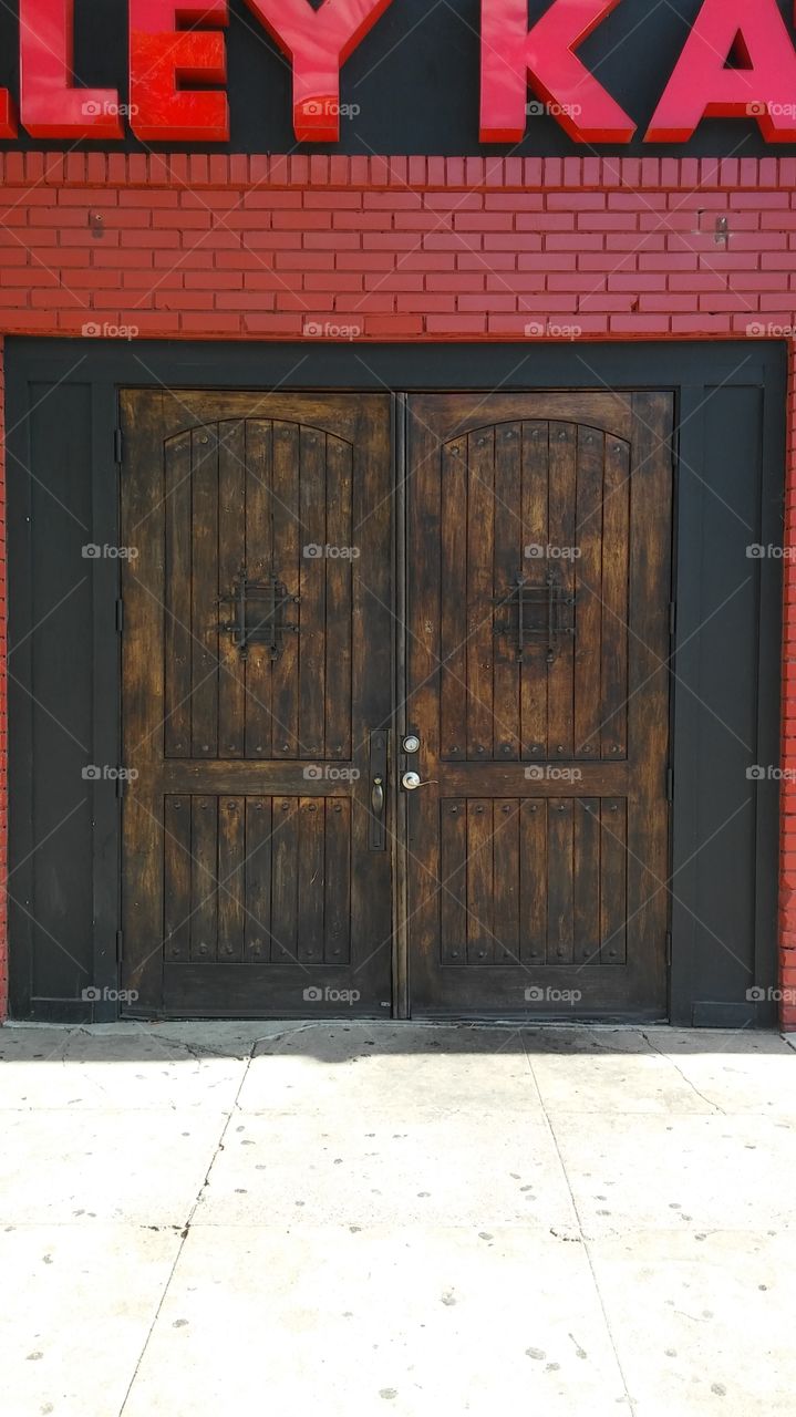 wooden doors