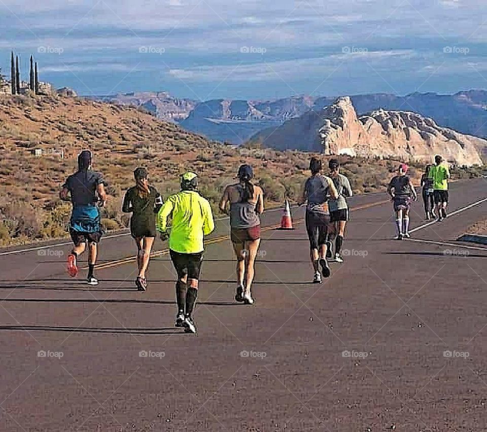 Running in the Page marathon