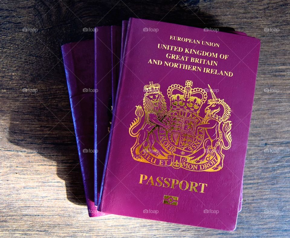 5 British passports 