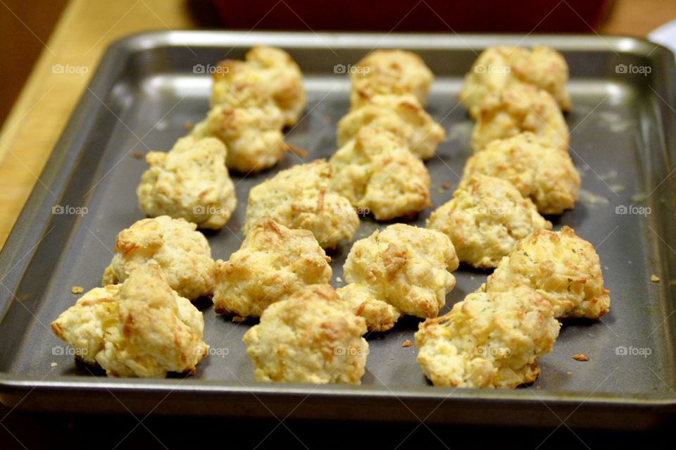  Hot and freshly baked Cheddar Biscuits 