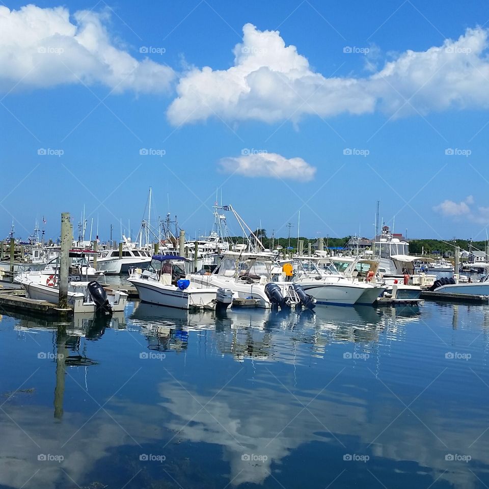 reflection at the Marina