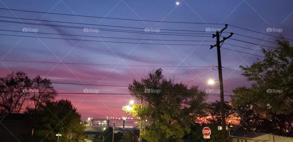 Sun rise in Baltimore