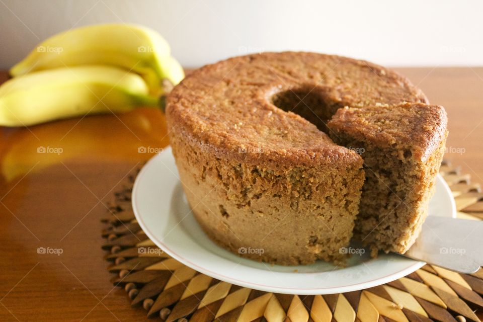 Nutritious banana cake