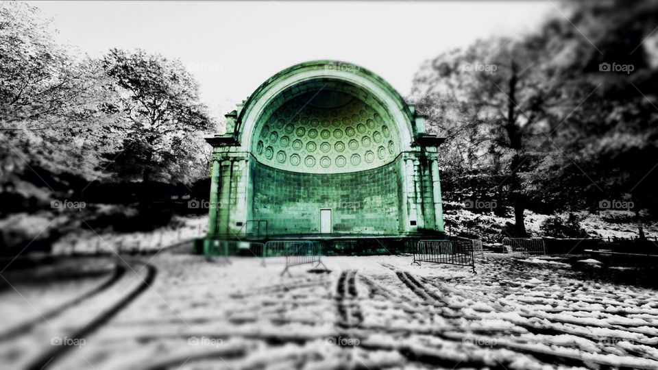 Dome stage in Central Park NYC