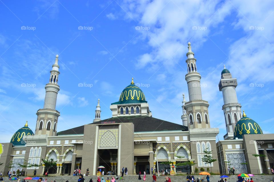 Singaparna Great Mosque.  This mosque is also used as a tourist attraction for local news on Sunday morning