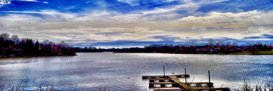 Beautiful lake in Indiana 