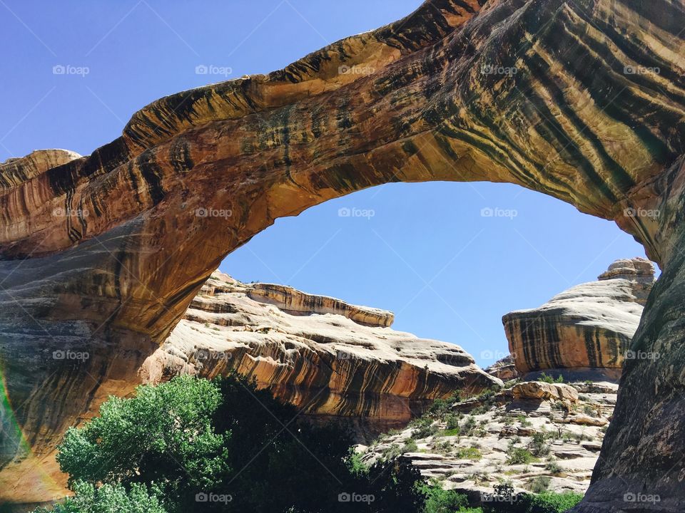 Scenic view of rock formation in canyon