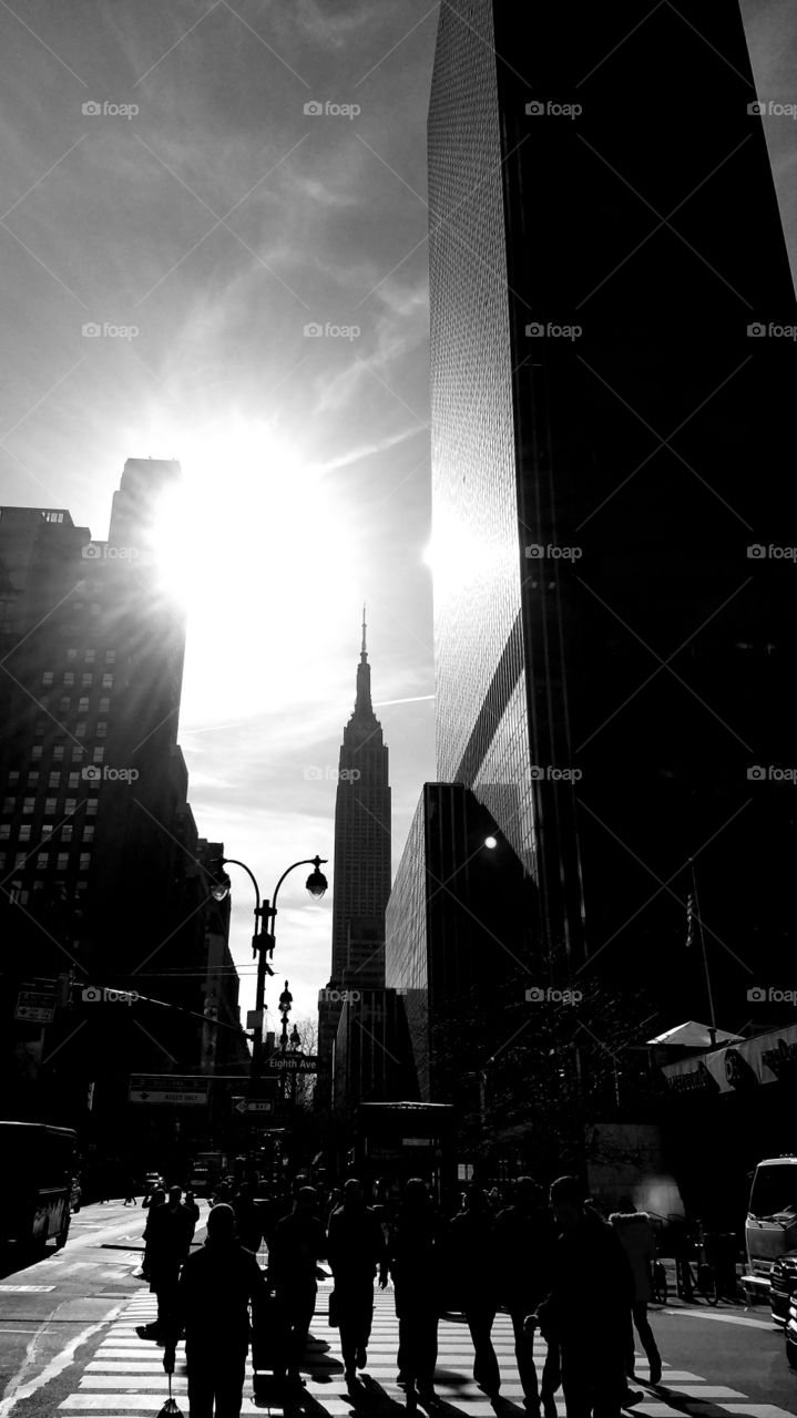 Monochrome Manhattan afternoon