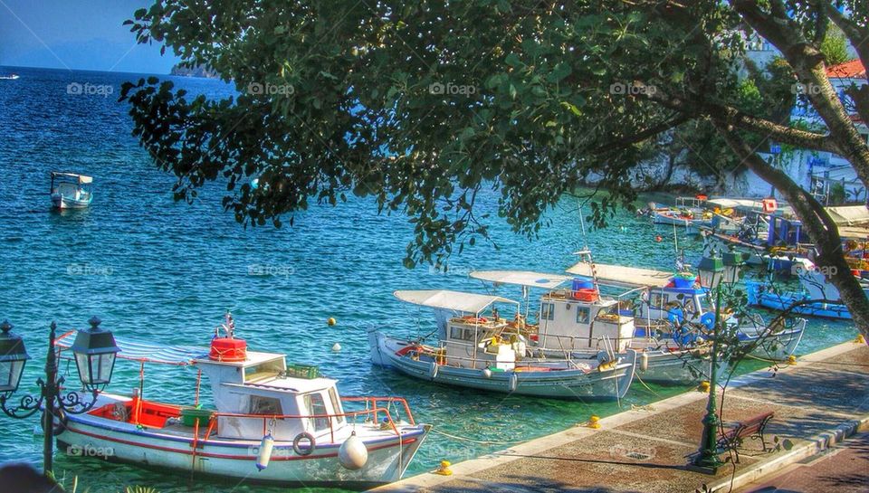Greek Island scene