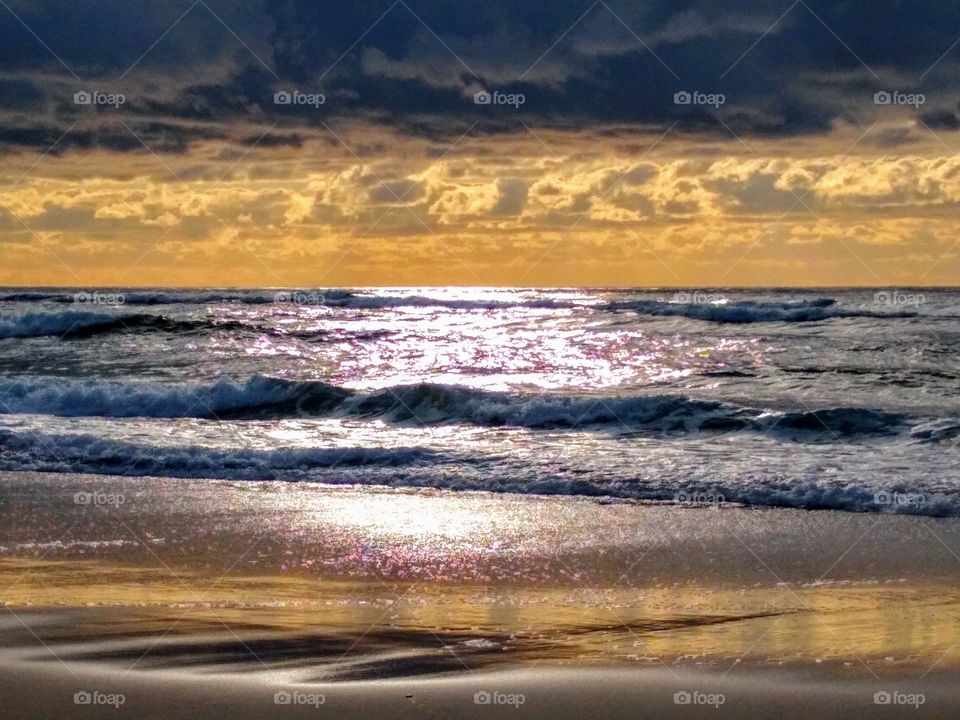 Textured Clouds Over Pacific Ocean "Lovely Textures"