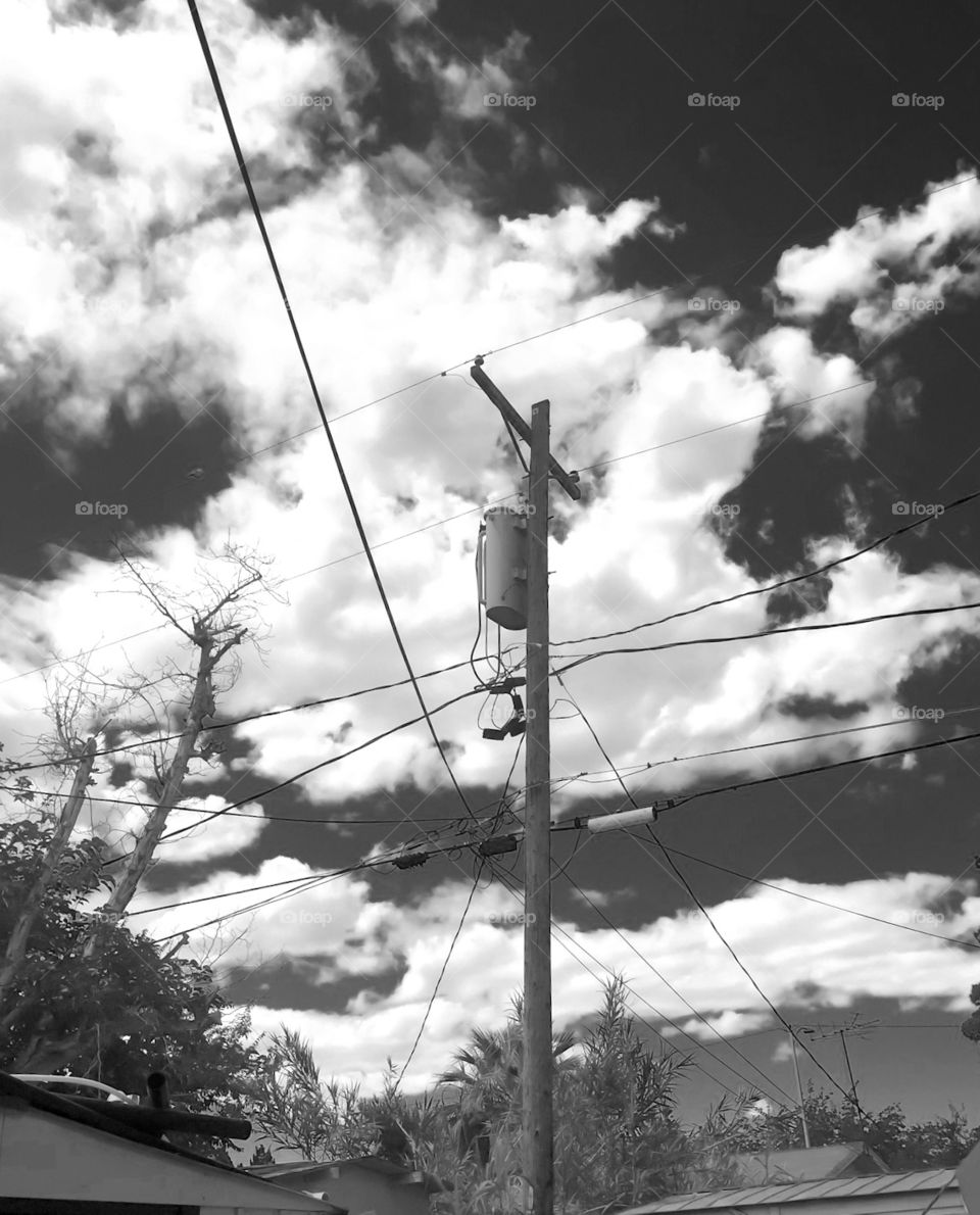 Power lines . Power lines
