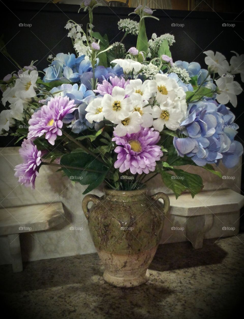 Spring bouquet in vase