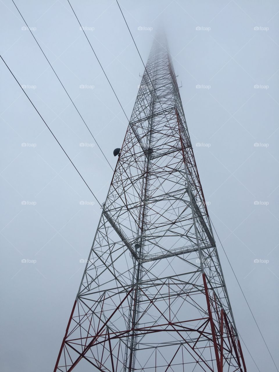 Radio tower in Richmond, VA USA.