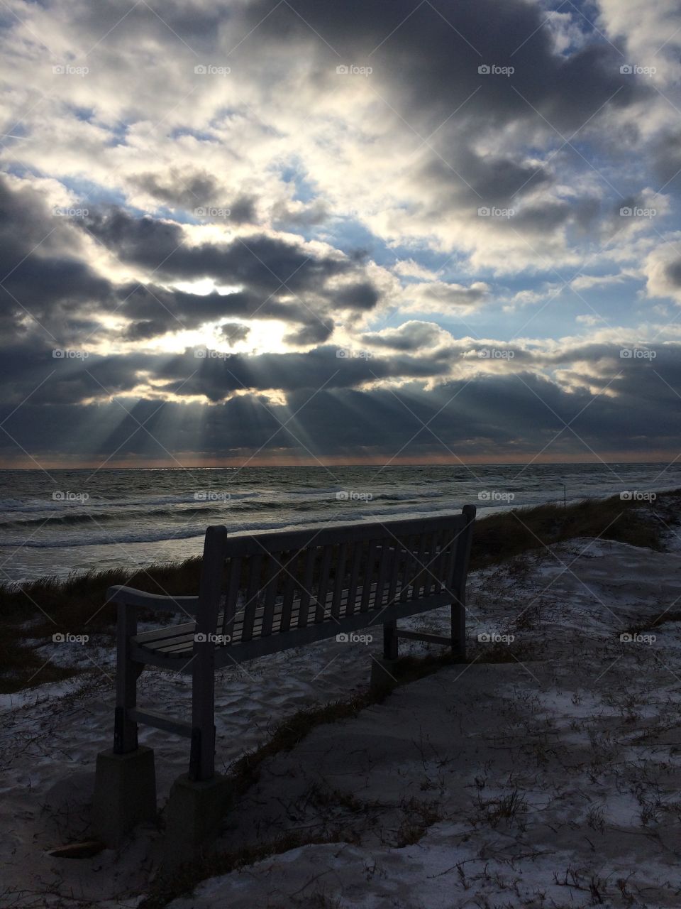 Bench on the beach