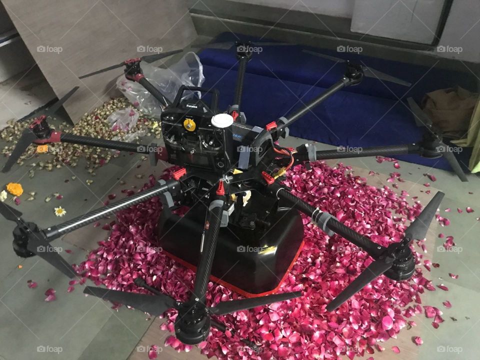 flower dropping drones