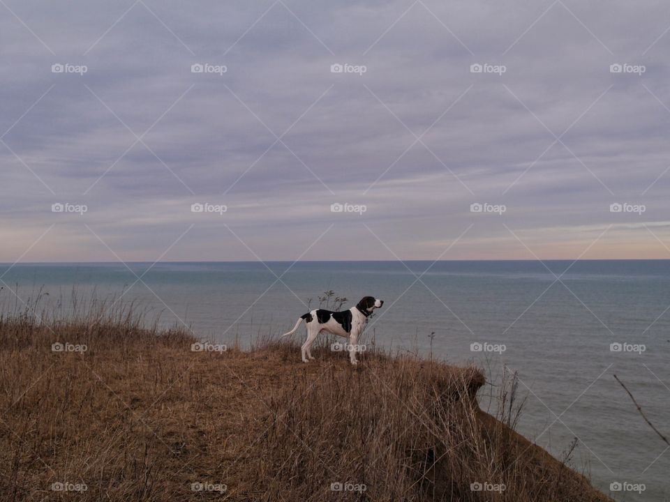 Hiking along the Lake Michigan shoreline....