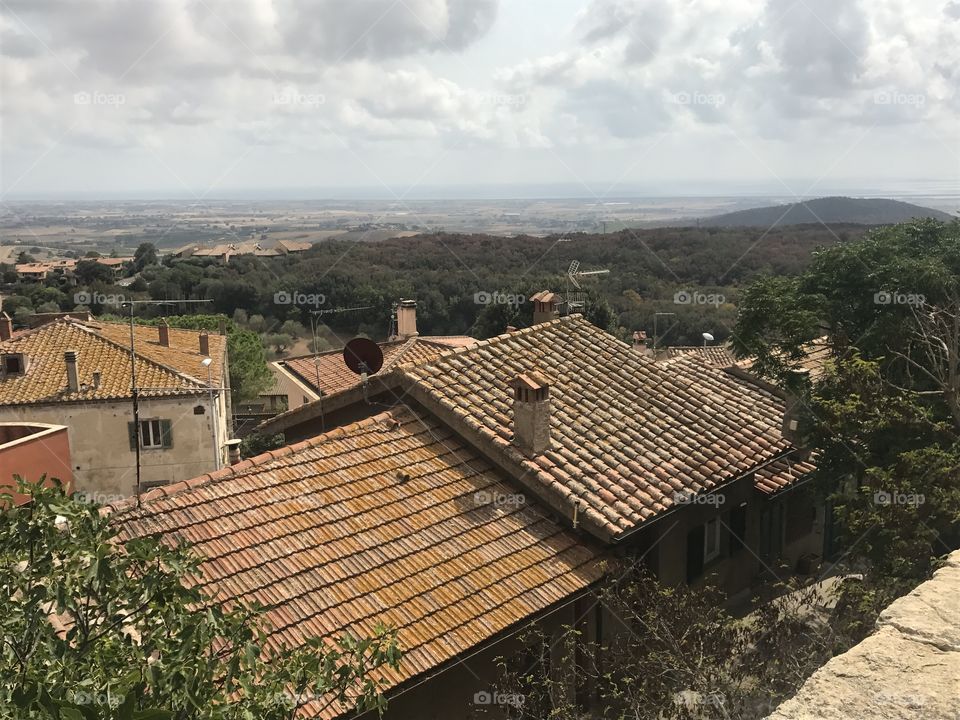 Tiled Roof in Tuscany