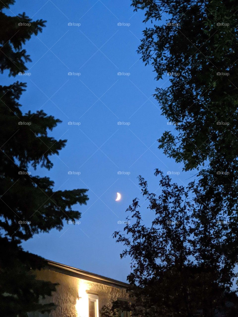 Beautiful night sky and the feeling of the gentle breeze