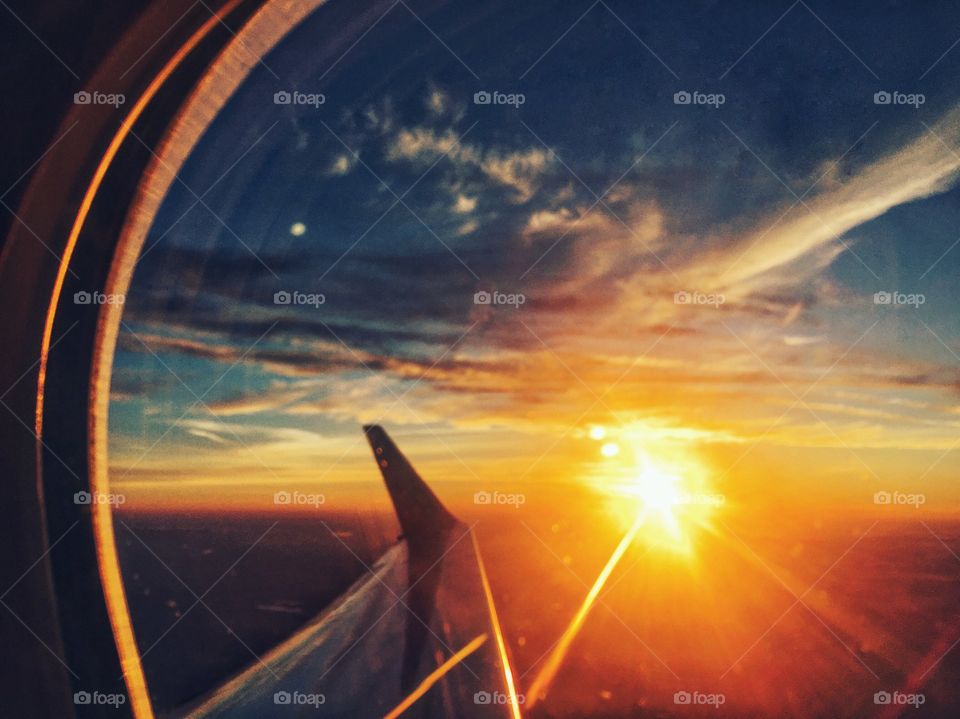 sunrise in the clouds