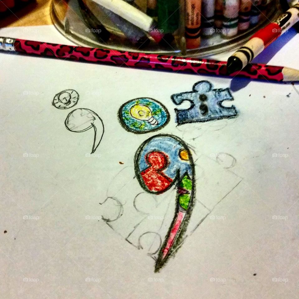 my rough drawing of my future tattoo