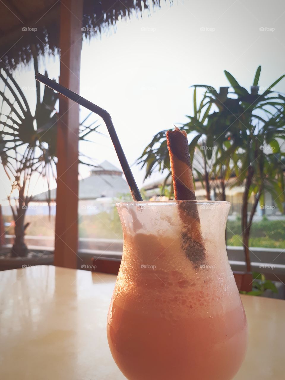 cold drinks milkshakes on the table