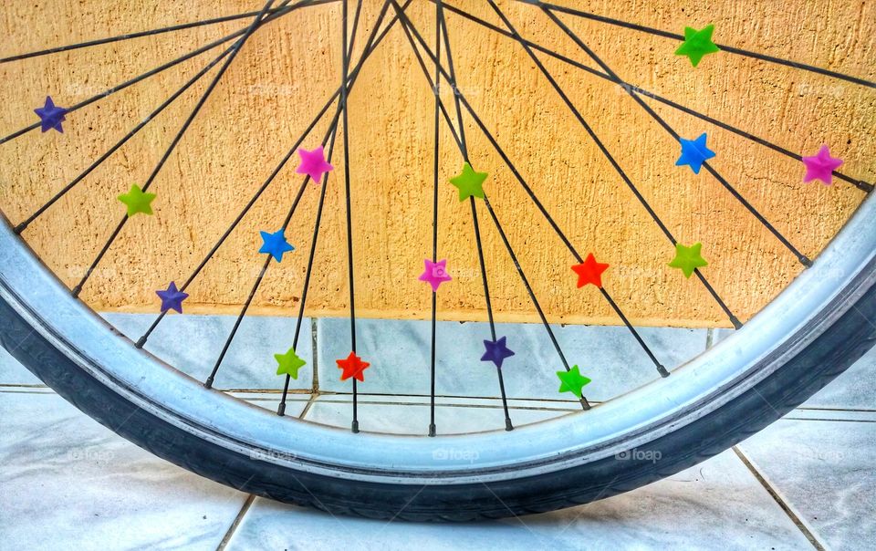 A half colorful circle!