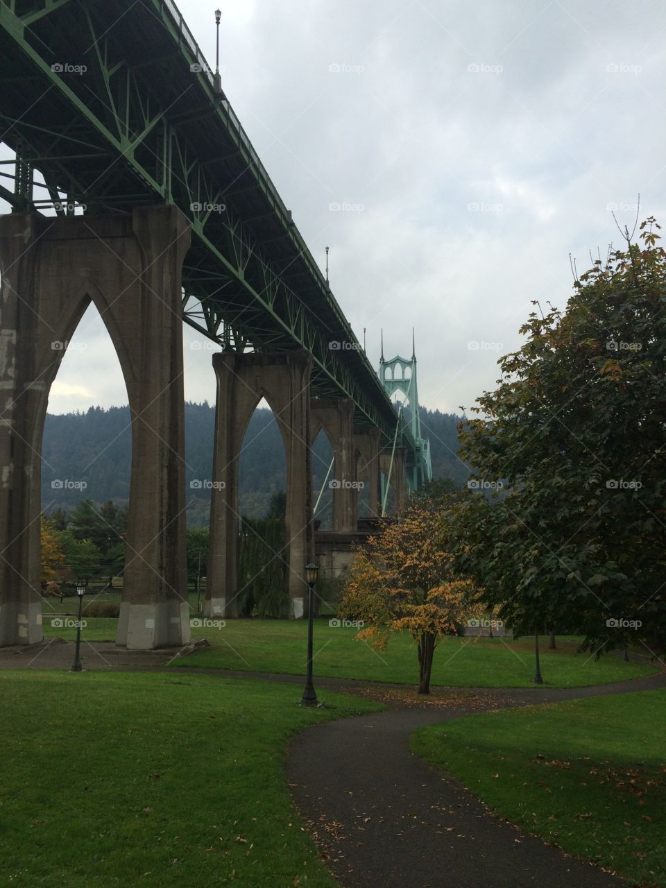 St. John Bridge in Portland 
