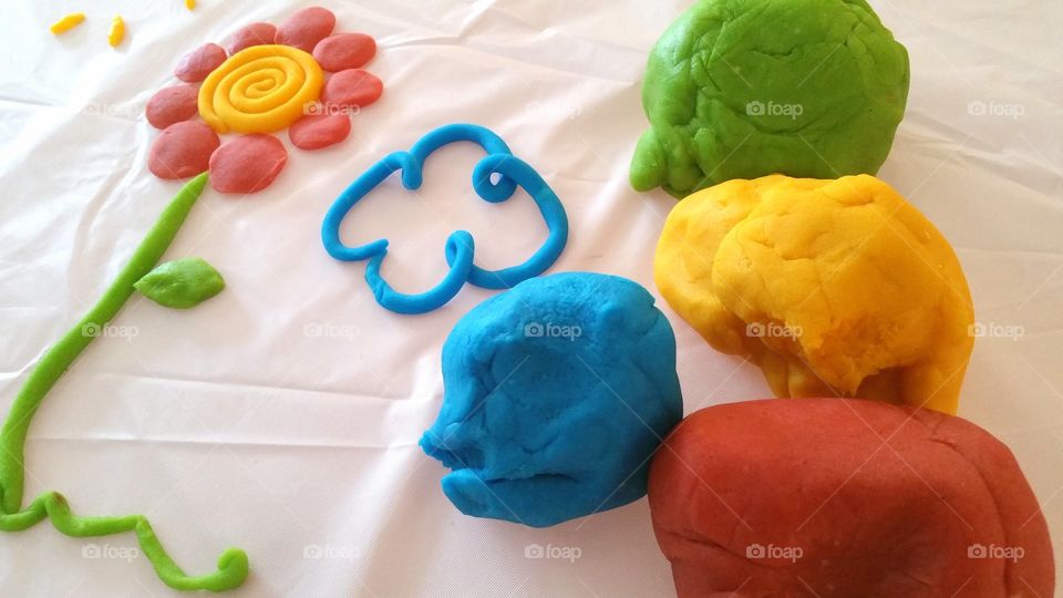 Homemade playdough