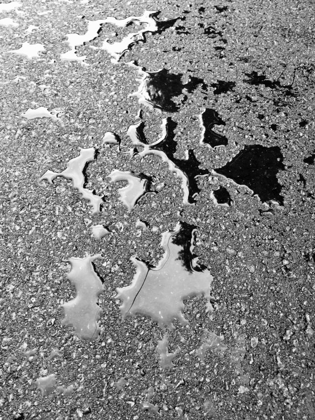 Water on the asphalt