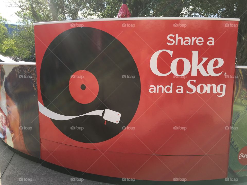 Coca-cola DJ table. 