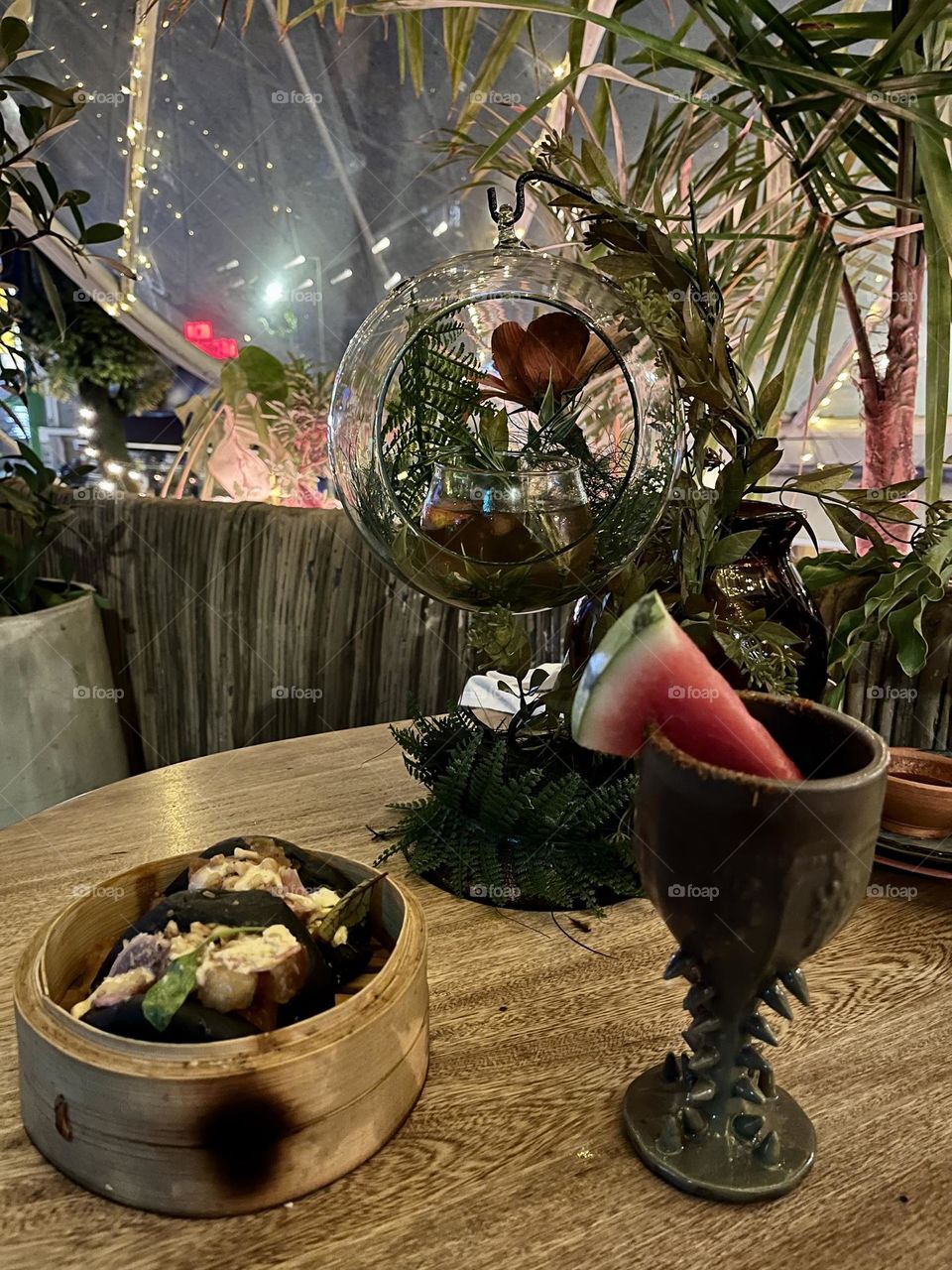 Circles food and cocktails 