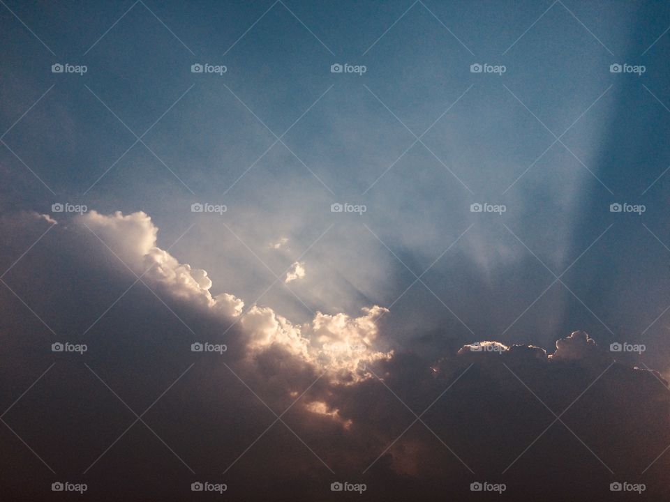 Beautiful sky and clouds and sunlight 