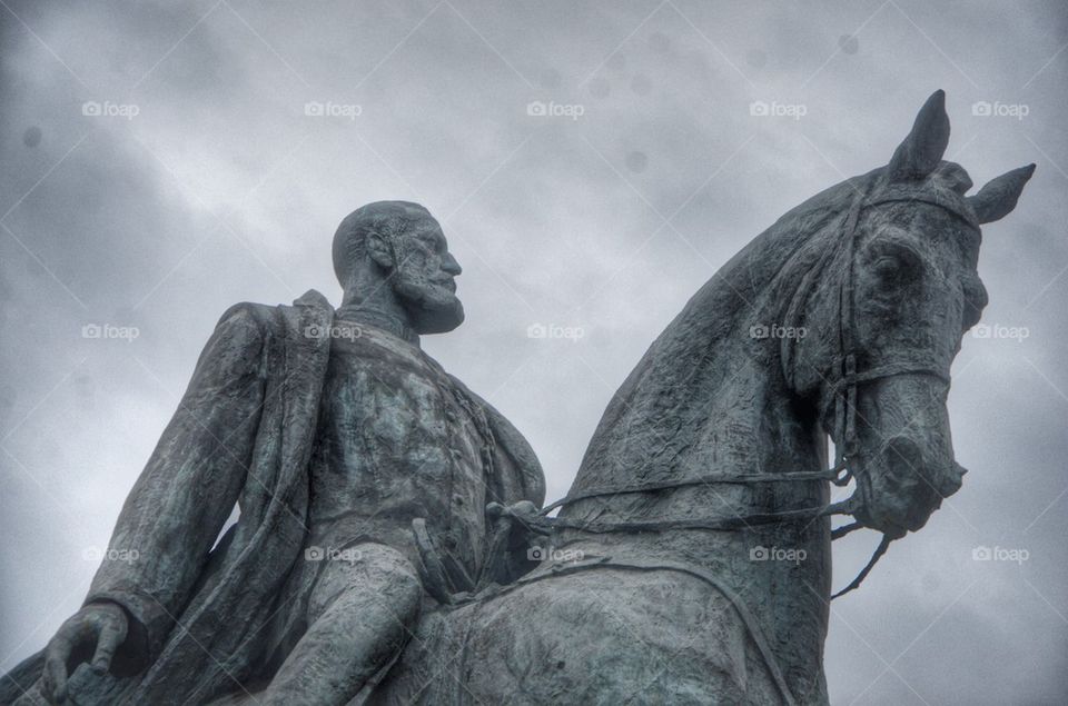 King Carol the first,equestrian monument