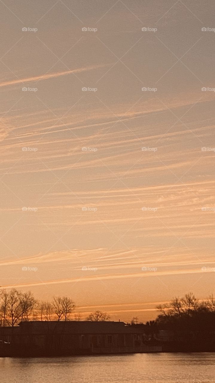 Researching cloud lines or cloud layers of tight clouds causing perfect straight lines in the night sky. 