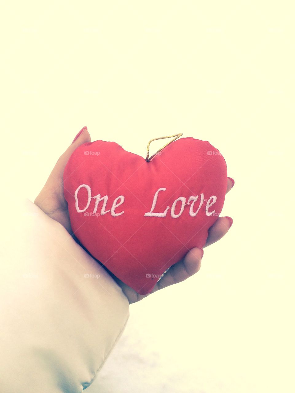One Love Red Heart