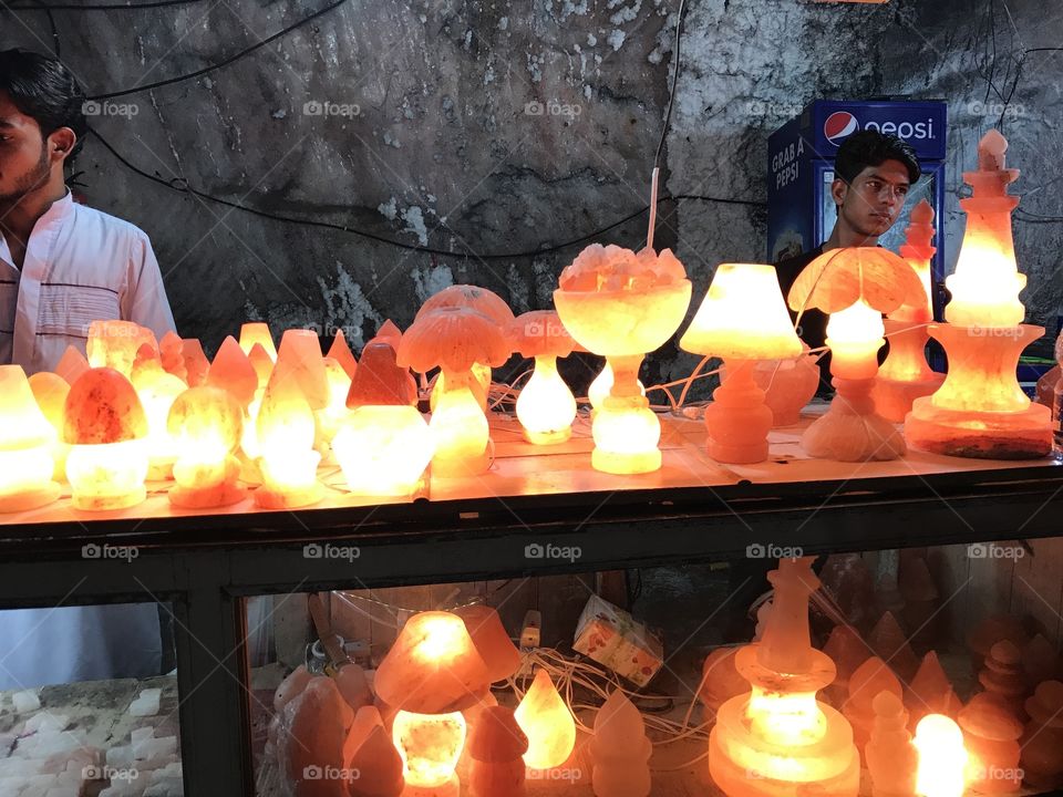 Himalayan salt lamps, Pakistan 