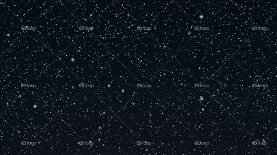 snow fall from the sky at night