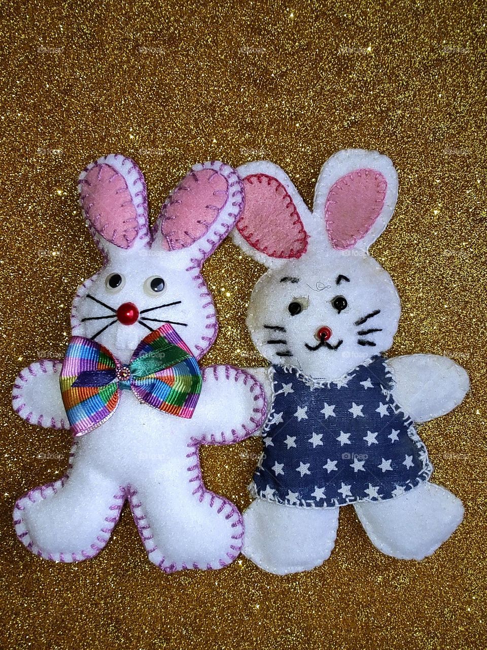 handmade work, small rabbits that serve as souvenirs