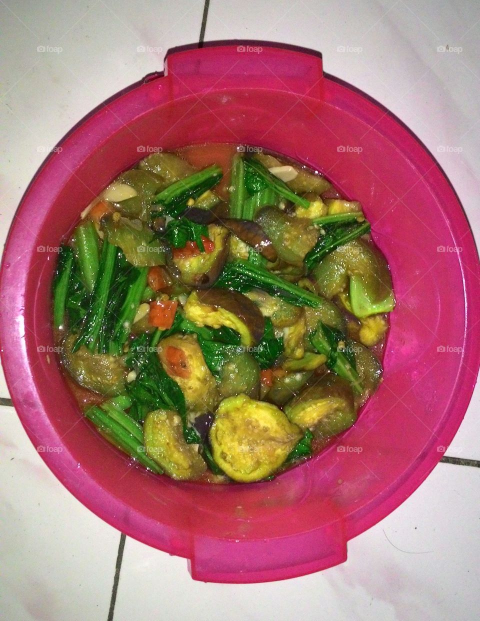 eggplant vegetable plus mustar. photo taken by me, when i was finished cook
