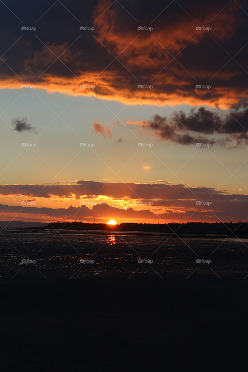 Sunset, Dawn, Water, Dusk, Evening